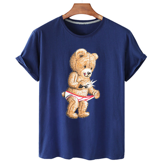 Playera Oversized Estampado Oso Divertido - Unisex Moda Casual - Image 3