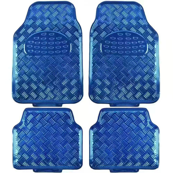Tapete Automotriz de Aluminio Antideslizante Impermeable Universal
