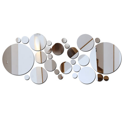 Espejo de Pared 3D con Círculos - Decoración Acrílica Estéreo - Image 5