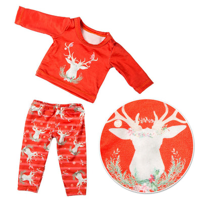Traje de Alce Navideño para Muñecas Americanas de 18 Pulgadas - Image 6