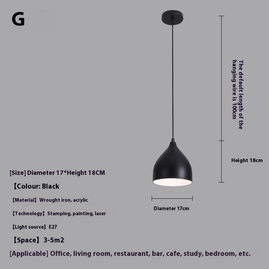 Lámpara Colgante Minimalista de Diseño Moderno para Restaurante y Bar - Image 12