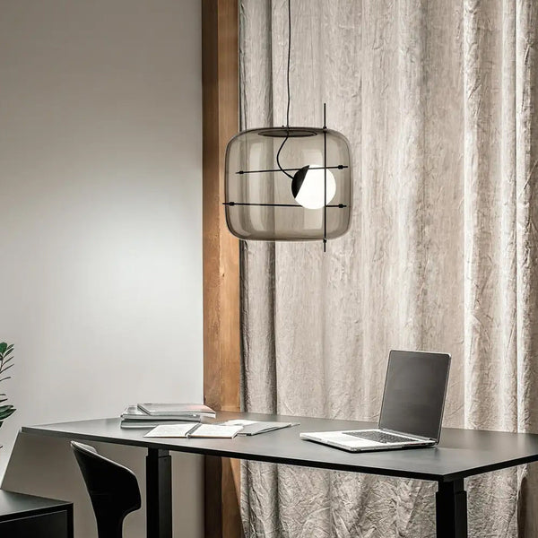 Lámpara de Techo Minimalista Moderna en Vidrio para Dormitorio