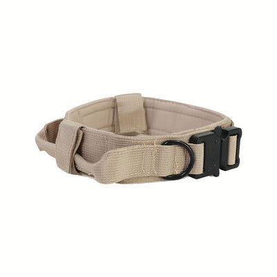 Collar Táctico Militar Reforzado para Perros Medianos y Grandes con Manija de Control - Image 10