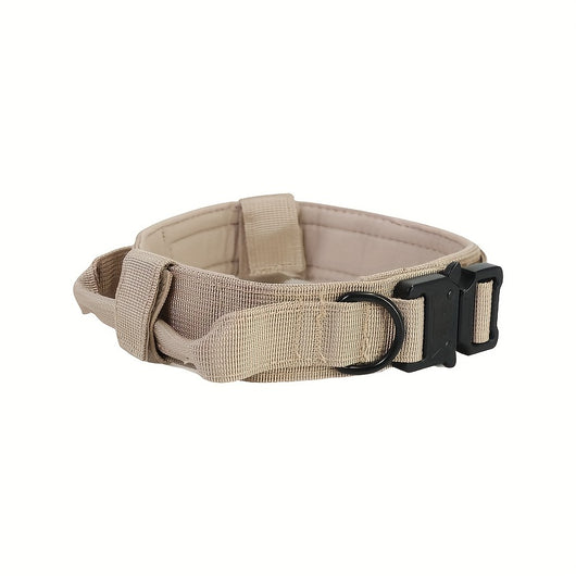 Collar Táctico Militar Reforzado para Perros Medianos y Grandes con Manija de Control - Image 10