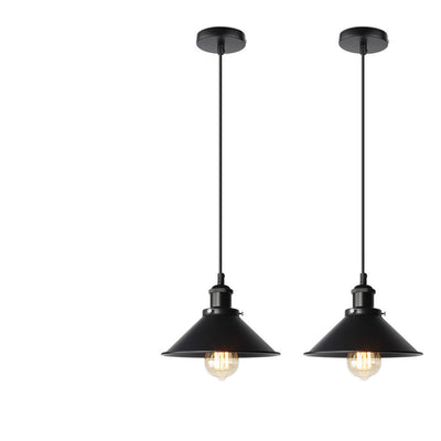 Lámpara Colgante Industrial Estilo Restaurante con Tapa de Hierro Antiguo - Image 6