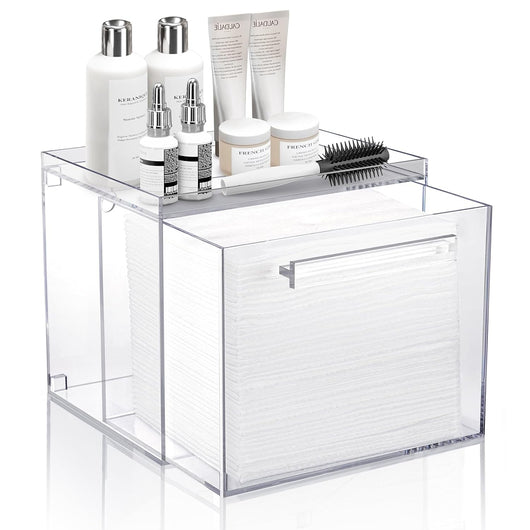 Organizador de Maquillaje Acrílico Montado en Pared con Cajón - Image 5