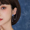 Aretes Colgantes de Hueso Antiguo con Clip para Mujer