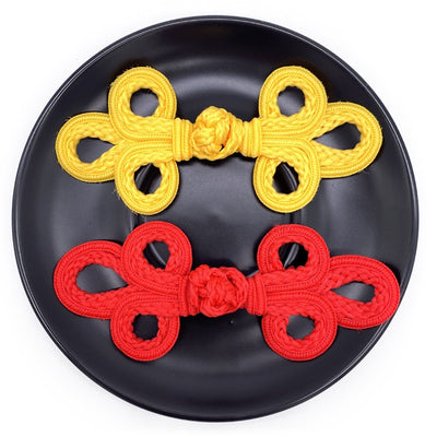 Accesorios Tejidos a Mano Estilo Chino con Motivo de Tres Hojas 19A - Image 2