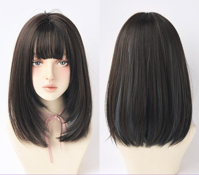 Peluca Larga Cabello Liso Degradado de Color - Volumen Micro Largo Medio - Image 4