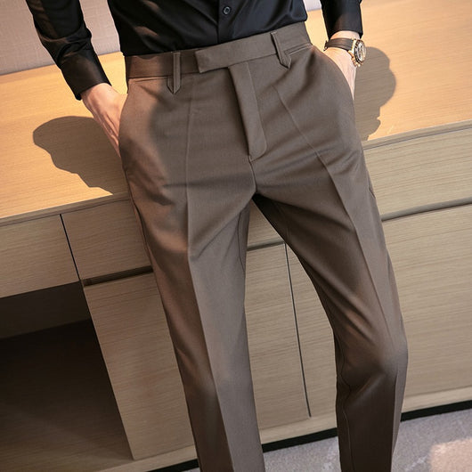Pantalones de Vestir Clásicos Británicos para Hombre - Image 7