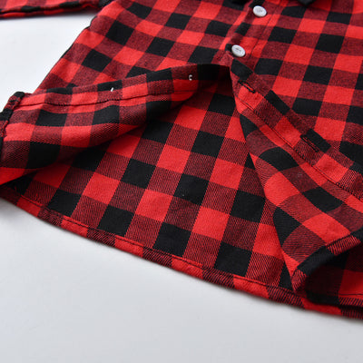 Conjunto Festivo a Cuadros para Hermanos: Camisa y Peto - Image 11