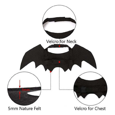 Alas de Murciélago en Fieltro para Mascotas - Decoración Halloween - Image 3