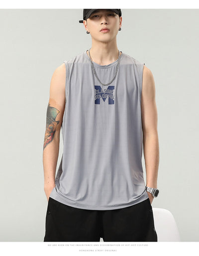 Camiseta Sin Mangas Hombre Estampado Letras - Colección Verano - Image 10
