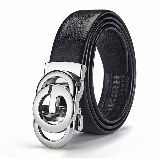 Cinturón de Cuero Genuino para Hombre con Diseño Calado - Image 6