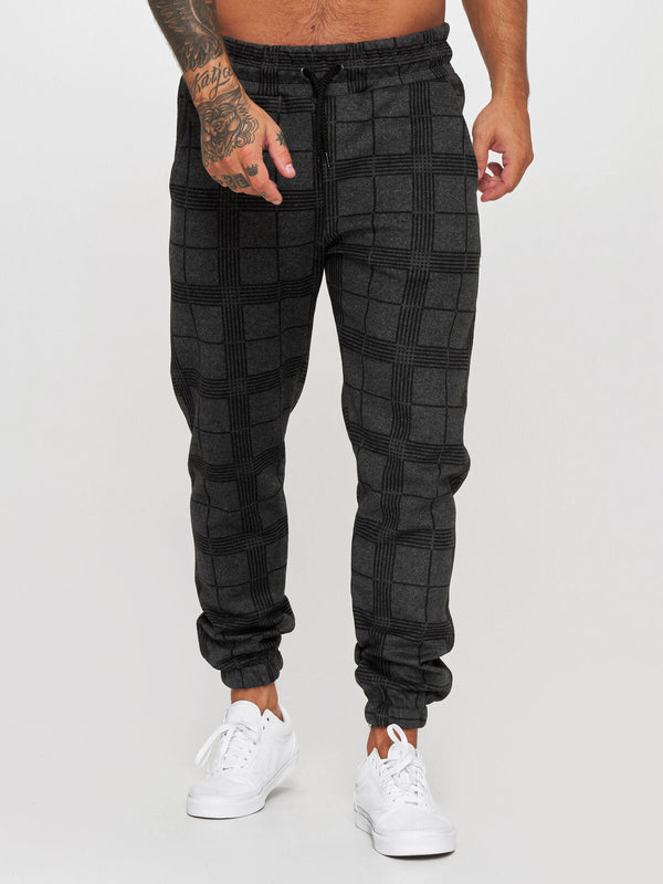 Pantalones Casuales con Estampado Digital 3D Cuadriculado