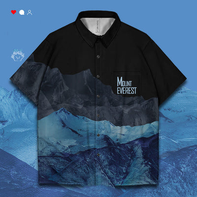 Remera Estampado Montaña Tendencia Manga Corta - Image 14