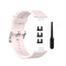 Pulseira Rosa X Aço Inoxidável Prateado