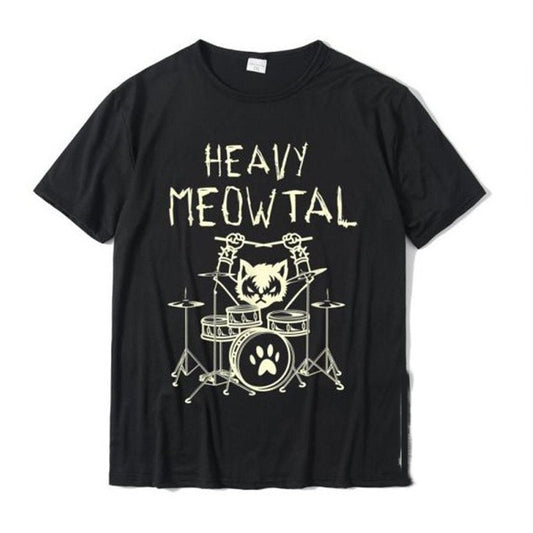 Playera Holgada Estampada de Manga Corta para Hombre