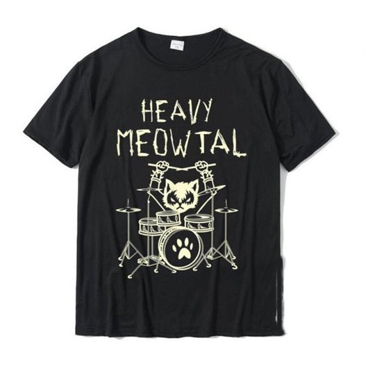Playera Holgada Estampada de Manga Corta para Hombre