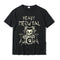 Playera Holgada Estampada de Manga Corta para Hombre