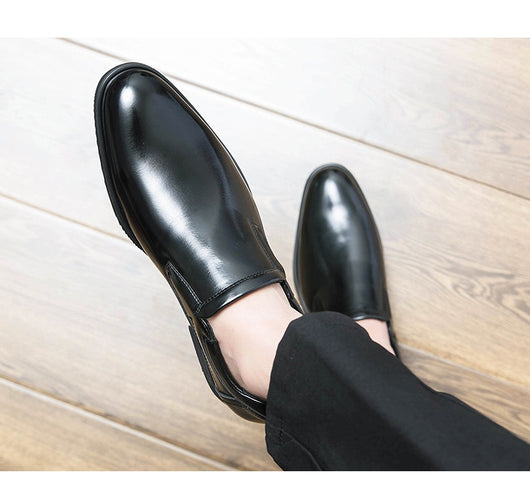 Zapatos de Cuero Formales Estilo Británico Retro para Hombre - Image 18
