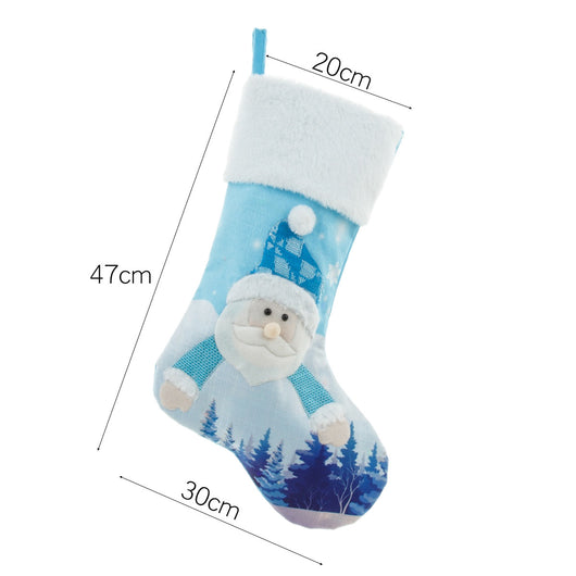 Calcetín Navideño Gigante con Luz LED - Bolsa de Regalos Brillante para Decoración Festiva - Image 5