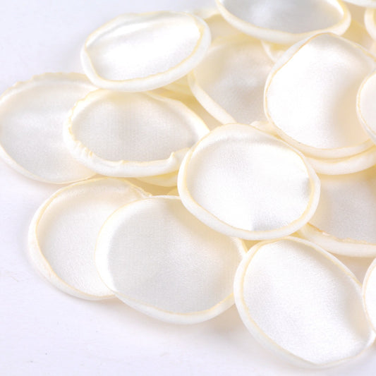 Pétalos de Rosa de Seda 4cm con Borde Quemado - Polvo Luminoso para Bodas - Image 2