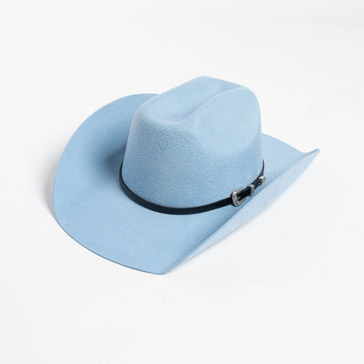 Sombrero Vaquero de Ala Ancha con Hebilla y Lana Pura - Image 15