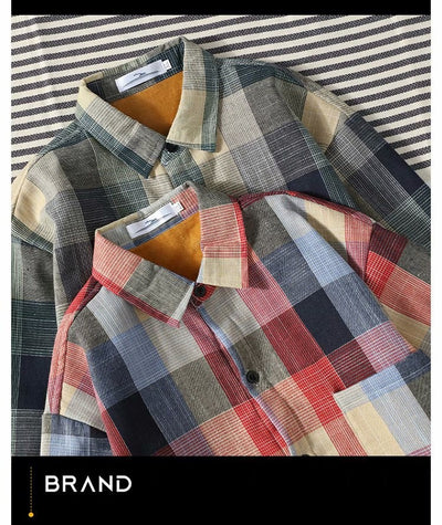 Camisa de Cuadros Térmica para Hombre con Forro de Polar - Image 45