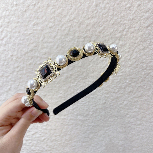Accesorios para Cabello Barroco Vintage con Perlas y Cristales Brillantes - Image 5