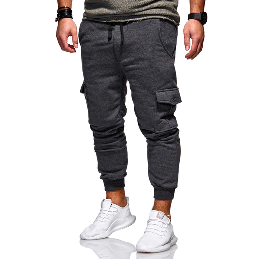 Pantalones de Chándal Casuales para Hombre con Cintura Elástica y Múltiples Bolsillos - Image 10