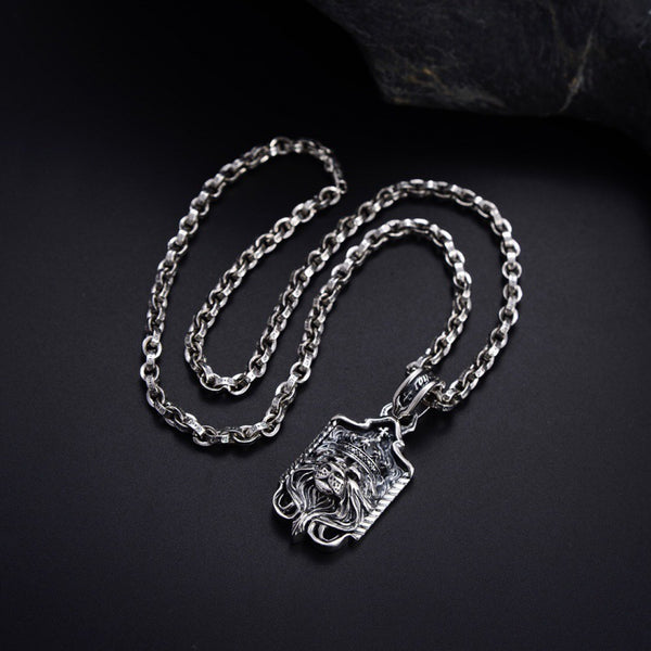 Collar Colgante León Tridimensional en Plata S925 - Image 4