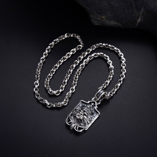 Collar Colgante León Tridimensional en Plata S925 - Image 4