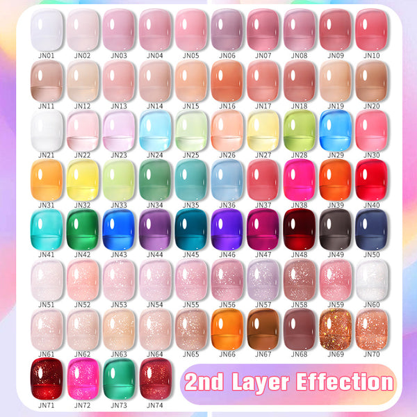 Esmalte de Uñas UV Transparente - 50 Colores Profesionales
