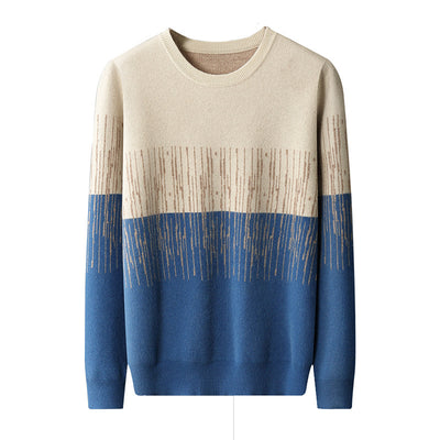 Suéter Casual Hombre Cuello Redondo Degradado Jacquard - Image 15