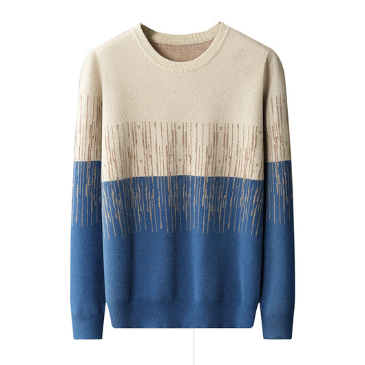 Suéter Casual Hombre Cuello Redondo Degradado Jacquard - Image 15