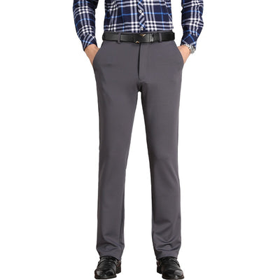 Pantalones de Seda Helada para Hombre - Corte Recto Casual Profesional - Image 3