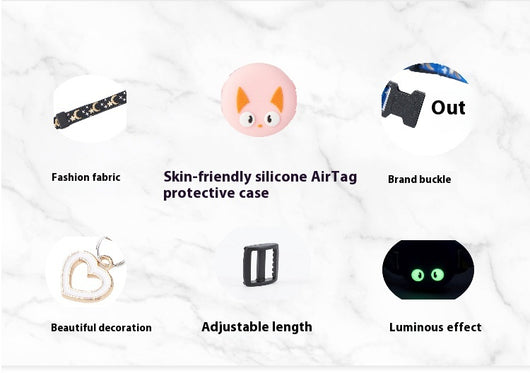 Funda Protectora para AirTag - Collar de Gato Apple - Image 16