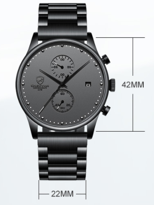 Reloj Empresarial para Hombre Resistente al Agua con Correa de Acero Multifuncional - Image 7