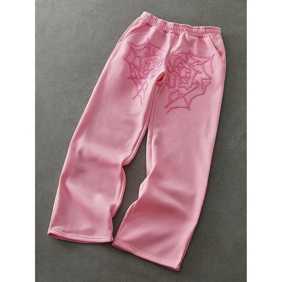 Pantalones Rectos Holgados de Diseño Contemporáneo para Hombre