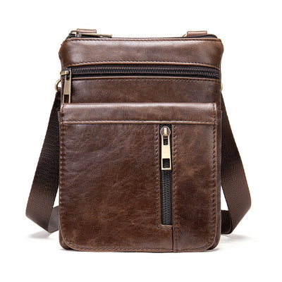 Bolsa Bandolera de Cuero Genuino para Hombre - Estilo Casual - Image 2