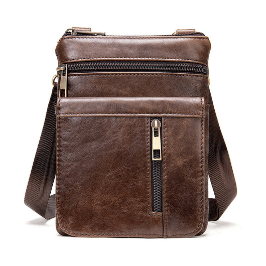 Bolsa Bandolera de Cuero Genuino para Hombre - Estilo Casual - Image 2