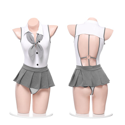 Conjunto Bodysuit Preppy Escotado para uso en Ecuador - Image 11