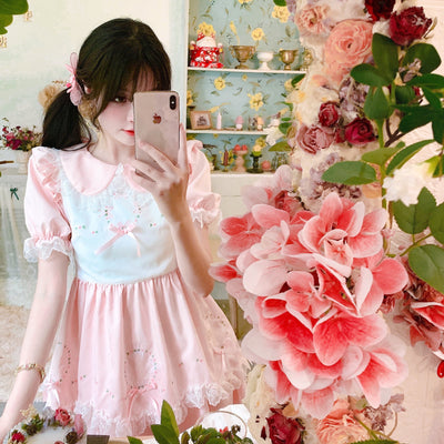 Encaje Princesa con Moño Bordado Elegante