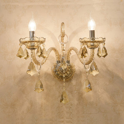 Lámpara de Pared de Cristal Estilo Europeo para Sala, Comedor y Dormitorio - Image 6