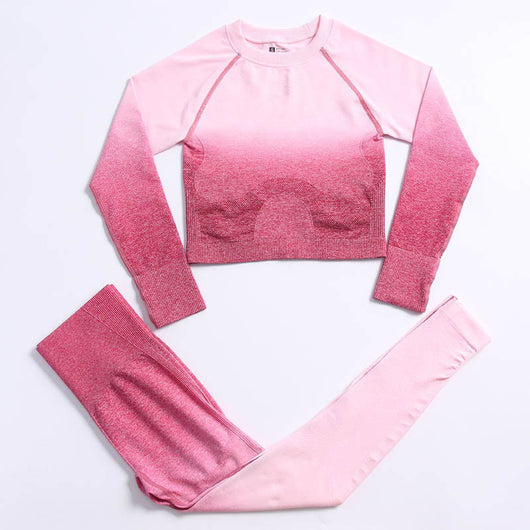 Conjunto Deportivo Yoga Degradado para Mujer - Transpirable y Cómodo - Image 16