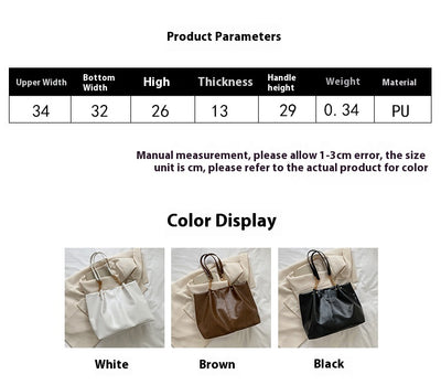 Bolsa Tote de Gran Capacidad con Cadena de Hombro - Diseño Suave Premium - Image 14