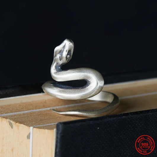 Anillo de Plata Esterlina S925 Estilo Frío Desgastado Nicho