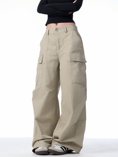 Pantalones Cargo Holgados para Mujer con Bolsillos Múltiples - Image 24
