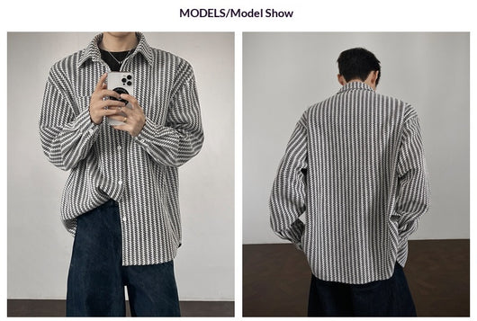 Chaqueta Camisa Hombre Espiga Atrevida Estilo Chanel - Image 11